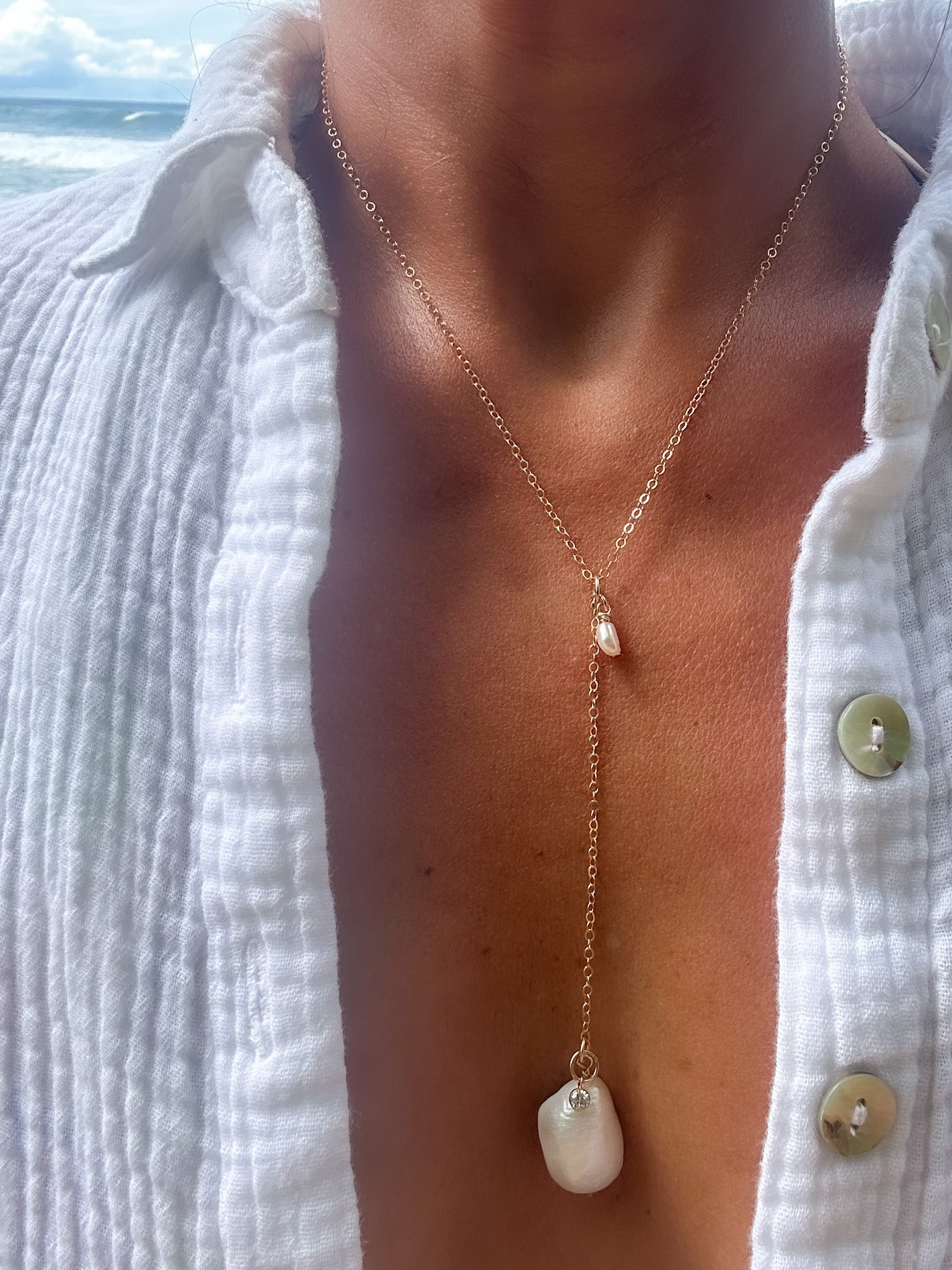 Domes perla Lariat