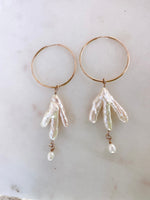Vieques pearl hoops