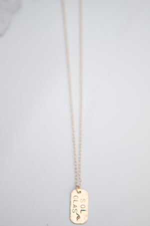 Sol Olas tag Necklace