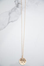 Sea - Sun - Waves round medallion necklace Necklace