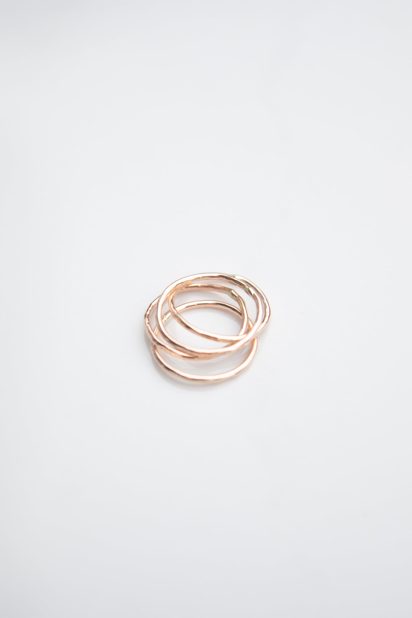 Hammered Stackable rings