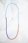 Island multicolor necklace one of a kind- Blue/Turquoise