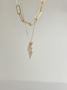 14kt goldfilled lightning bolt