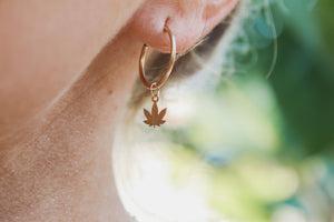 Kaya 14kt gold hoop earrings