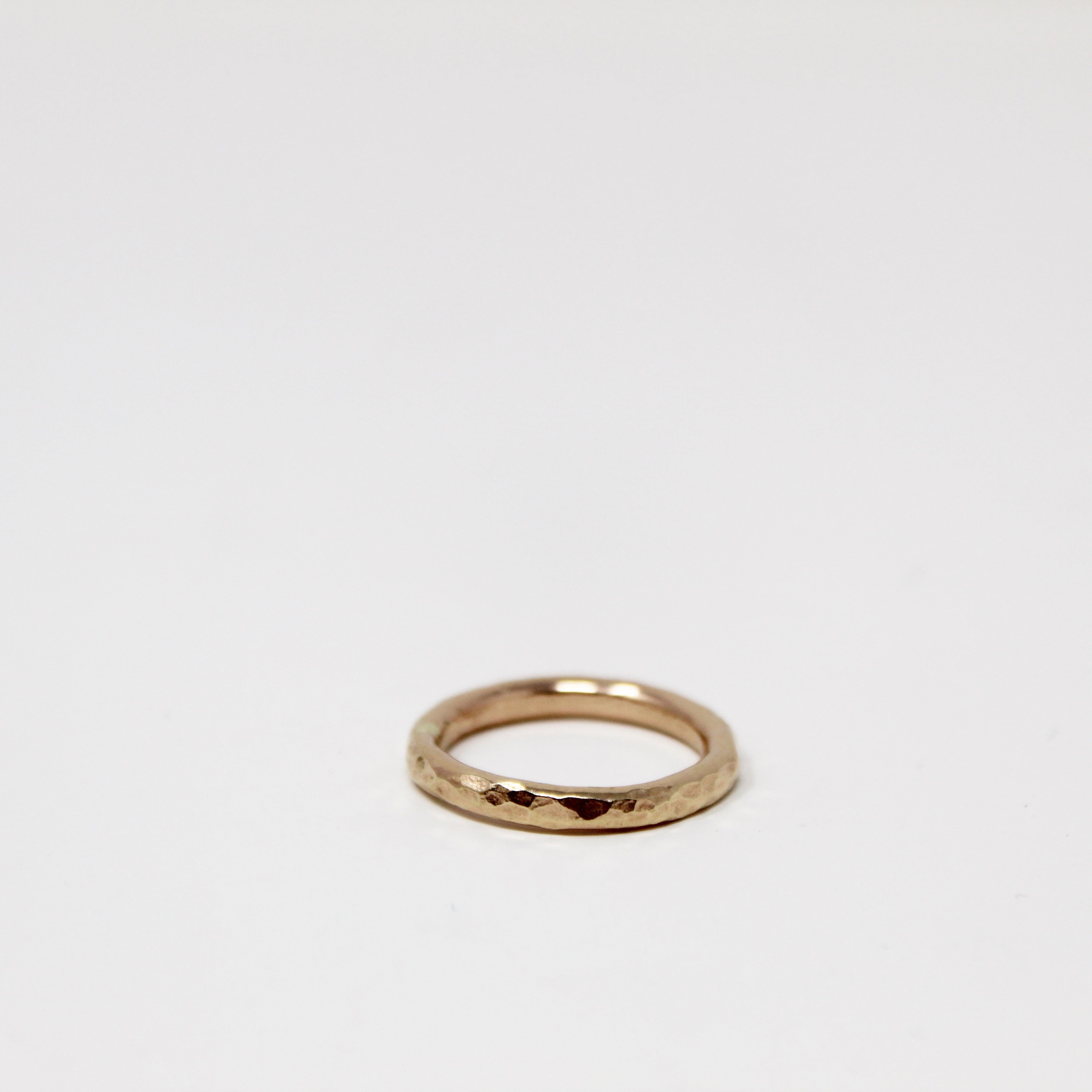 Chunky hammered ring