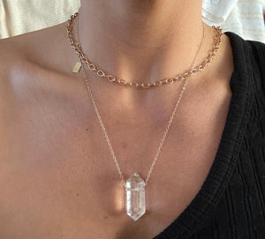 Talisman crystal quartz necklace