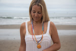 Island multicolor One of a kind with Moonstone spear One of a Kind - Pink/Turquoise